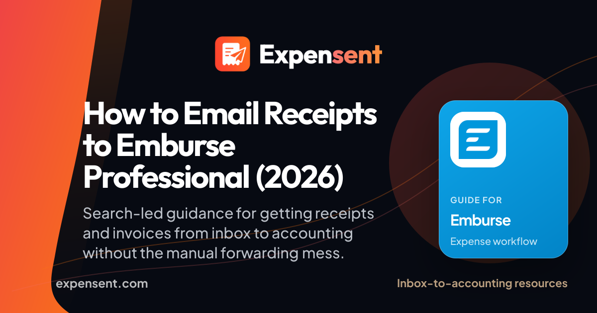 Email Receipts to Emburse Professional (2026)