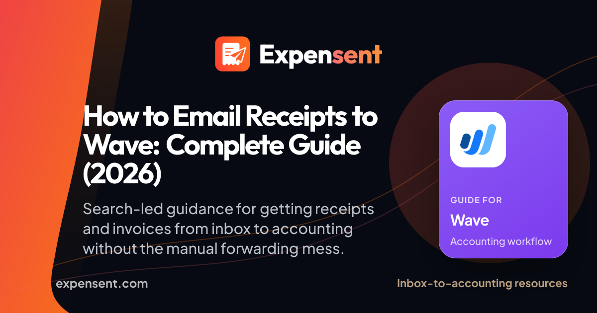 Email Receipts to Wave: Forwarding Setup (2026)
