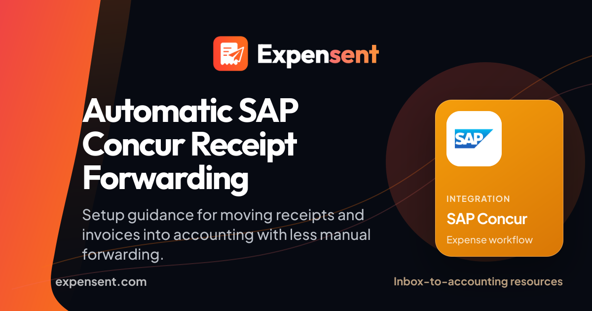 Email Receipts to SAP Concur | Expensent
