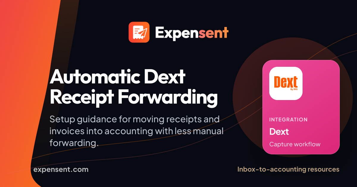 Email Receipts to Dext | Expensent
